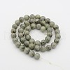 Natural Chinese Jade Round Bead Strands G-P070-63-4mm-2