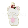 Valentine's Day Alloy Enamel Pendants PALLOY-V001-01B-1