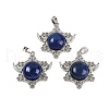 Dyed Natural Lapis Lazuli Pendants G-I366-02P-14-1
