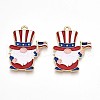 Alloy Enamel Pendants ENAM-T022-01F-1