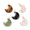 Natural Mixed Stone Pendants PALLOY-JF00855-1