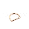 D-shaped Alloy Spring Ring Clasps PW-WG353A0-01-1
