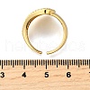 Brass Micro Pave Cubic Zirconia Adjustable Open Cuff Rings for Women RJEW-K292-12G-5