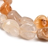 Natural Yellow Hematoid Quartz Beads Strands G-P568-C05-01-4