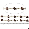 Handmade Natural Mahogany Obsidian Chip Beaded Chains CHC-F020-09G-16-2