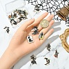 16Pcs 16 Styles Alloy Enamel Pendants ENAM-YW0004-93-4