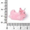 Flocky Opaque Resin Pendants RESI-G105-06E-3