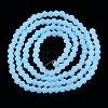 Imitation Jade Frosted Glass Bead Strands EGLA-A039-J2mm-MD03-2