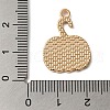 Thanksgiving Day Golden Tone Alloy Enamel Pendants ENAM-M002-02J-G-3