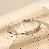 Vintage European and American Stainless Steel Twisted Cuff Bangles for Women WV1773-2-1