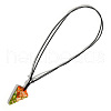 Fashionable Dyed Natural Imperial Jasper Inverted Triangle Pendant Necklaces AW6314-5