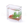 Dollhouse Miniature Simulated  Goldfish Tank Model PW-WG31017-02-1