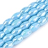 Electroplate Glass Beads Strands EGLA-S194-15A-A07-1