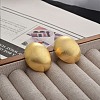 Brass Stud Earrings for Women EJEW-U055-10G-1