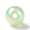 UV Plating Rainbow Iridescent Acrylic Beads OACR-C010-05A-2