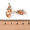Natural Sea Shell Pendants SSHEL-N038-45-3