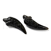 Natural Golden Sheen Obsidian Pendants G-G098-11-2