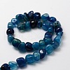 Dyed Natural Agate Chip Beads Strands X-G-E329-16A-2