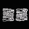 Hair Styling Tool Carbon Steel Cutting Dies Stencils X-DIY-A008-15-2