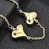 304 Stainless Steel Link Bracelets for Women BJEW-P354-01A-G-2