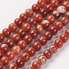 Natural Brecciated Jasper Bead Strand X-G-G680-42-1