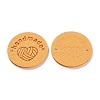 Microfiber Knitting Heart Label Tags PATC-PW0001-001D-2