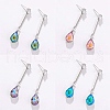 Olycraft Pointed Back Glass Rhinestone Cabochons RGLA-OC0001-10-6