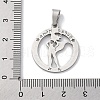 Mother's Day 201 Stainless Steel Pendants STAS-Q342-21P-3