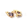 Brass Micro Pave Cubic Zirconia Pendants KK-K382-29G-01-2