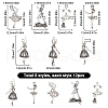 SUNNYCLUE 60Pcs 5 Styles Alloy Dancer Charm Pendant FIND-SC0011-63-2