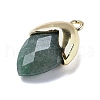 Natural Green Aventurine Pendants G-U019-03A-09-2