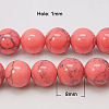 Synthetic Turquoise Beads Strands TURQ-H038-8mm-XXS18-2