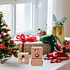 BENECREAT 24Pcs 6 Styles Christmas Theme Folding Kraft Paper Cardboard Jewelry Gift Boxes CON-BC0007-08-5