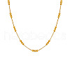 Stainless Steel Ball Link Chain Necklaces for Women PW-WG751C5-02-1