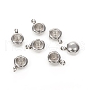 Tarnish Resistant 201 Stainless Steel Pendant Rhinestone Settings STAS-G224-27P-1