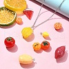 10Pcs 10 Styles Autumn Theme Resin Pendants FIND-YW0005-42-5