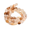Natural Yellow Hematoid Quartz Beads Strands G-P568-C05-01-3