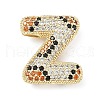 Brass Micro Pave Cubic Zirconia Pendants KK-Z108-02G-Z-1