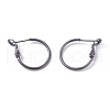 Brass Hoop Earrings KK-I665-26A-B-1