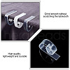 Globleland 48Pcs 2 Style  Transparent Plastic Anti-slip Tablecloth Clips AJEW-GL0002-15-5