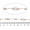 Handmade Natural Rose Quartz Nuggest Beaded Chains CHC-F020-03G-02-2