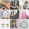   580Pcs 7 styles Dyed Natural Wood Beads WOOD-PH0002-87-6