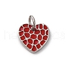 Brass Enamel Charms KK-Q098-23G-B-1