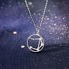 Alloy Crystal Rhinestone Ring with Constellation Pendant Necklaces FS-WG797BF-09-1