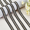Sparkle Style Polyester Ribbons OCOR-WH0074-37B-4