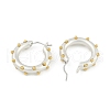 Brass Ring Hoop Earrings EJEW-Q391-22S-3