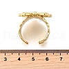 Brass Cuff Rings for Women RJEW-F183-02A-G-5