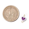 Transparent Acrylic Heart Connector Charms PALLOY-JF03546-2