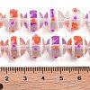 Glass with Enamel Beads Strands GLAA-M047-01B-4