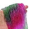 Transparent Painted Glass Beads Strands DGLA-A034-T2mm-A06-2